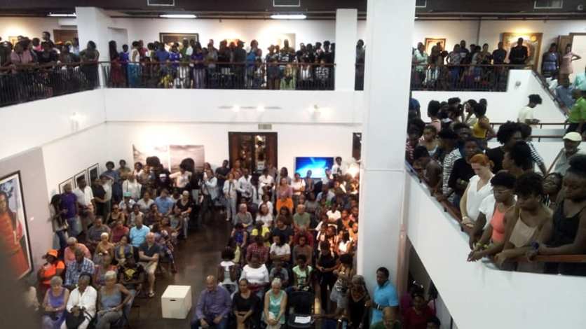 Huge crowd at opening of Beyond Fashion. Photo: Roxanne Silent